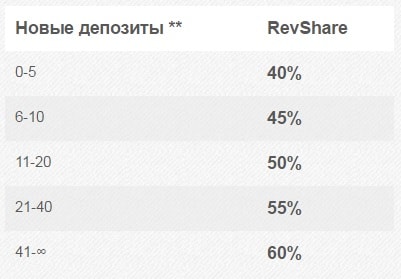 Выплаты партнёрской программы Poshfriends