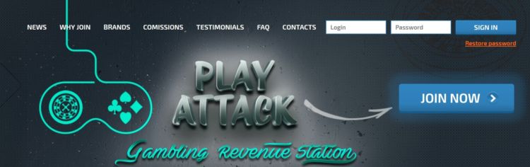 Обзор партнёрской программы казино PlayAttack